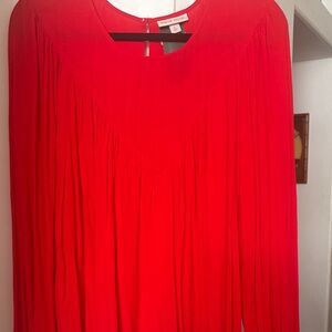 Knox Rose Vibrant Red Long Sleeve Dress